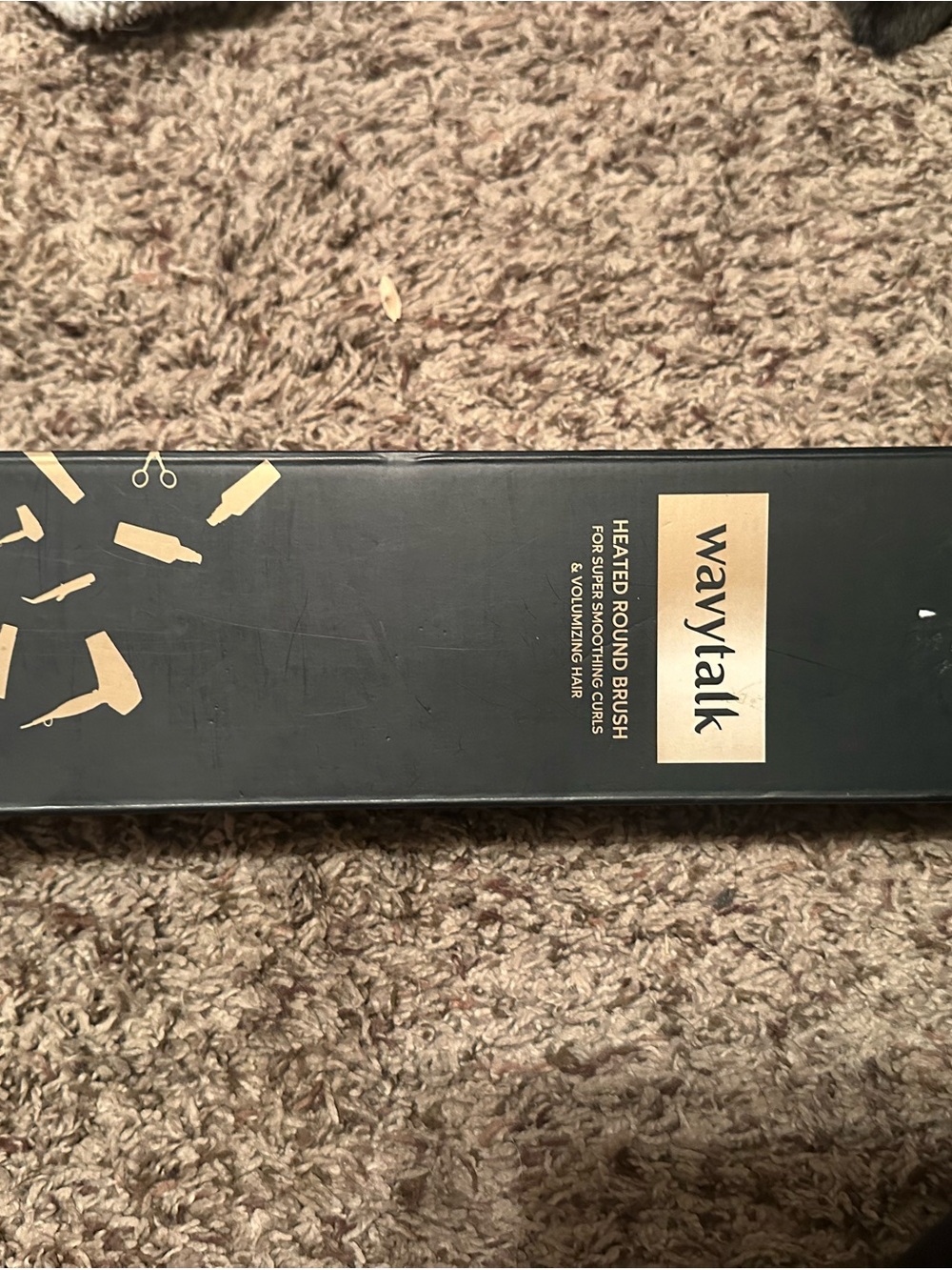 Wavytalk Black Heated Round Brush for Smooth Styling